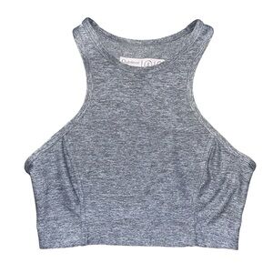 Outdoor Voices “Athena” Racerback Crop Tank - Gray